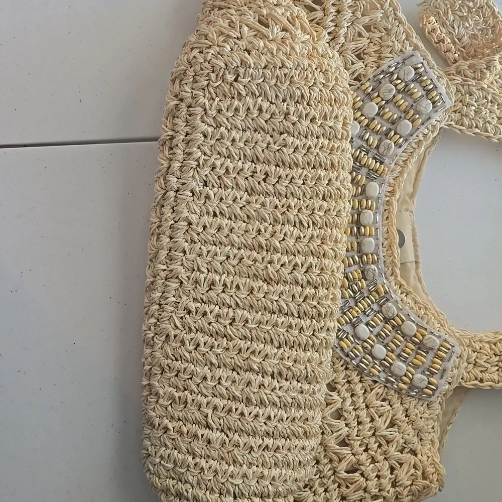 Sun N’ Sand Luna Sea Hobo Handbag Natural